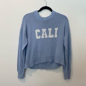 Baby Blue Z Supply Cali Sweatshirt